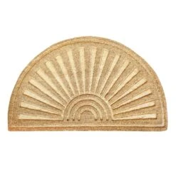 Providence Brown Waffle Impressions Coir Sliced Mat, 2x3