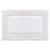 Terry White Hotel Border Bath Mat, 20x30