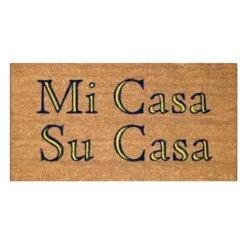 Tracey Boyd Mi Casa Su Casa Coir Mat, 18x30