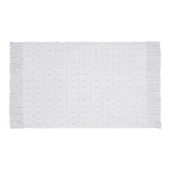 Ty Pennington Fiona Ivory Fringe Bath Rug, 20x30