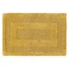 Ty Pennington Solid Yellow Hotel Border Bath Mat, 20x30