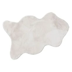 Washable Bliss Silver Faux Rabbit Shaped 30X47