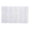 White Antique Striped Bath Mat, 21x34